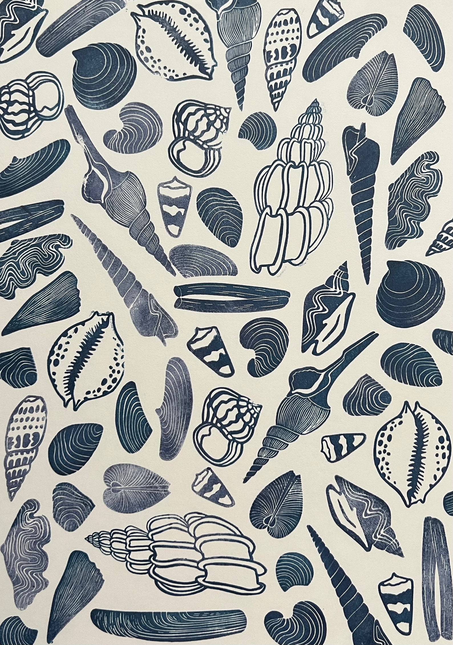Sea Shell Hand Carved Rubber Stamps, Wild Stamps, Ocean Art, Sea Shells ...