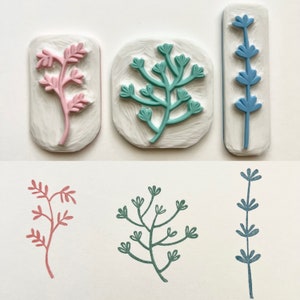Zweige, Blumenstempel, Blumenstempel,