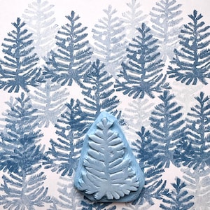 Timbro in gomma per albero di Natale, timbro per abete, timbro per etichetta regalo, regalo di Natale, pino della foresta, cancelleria per alberi di Natale, decorazione di biglietti di Natale