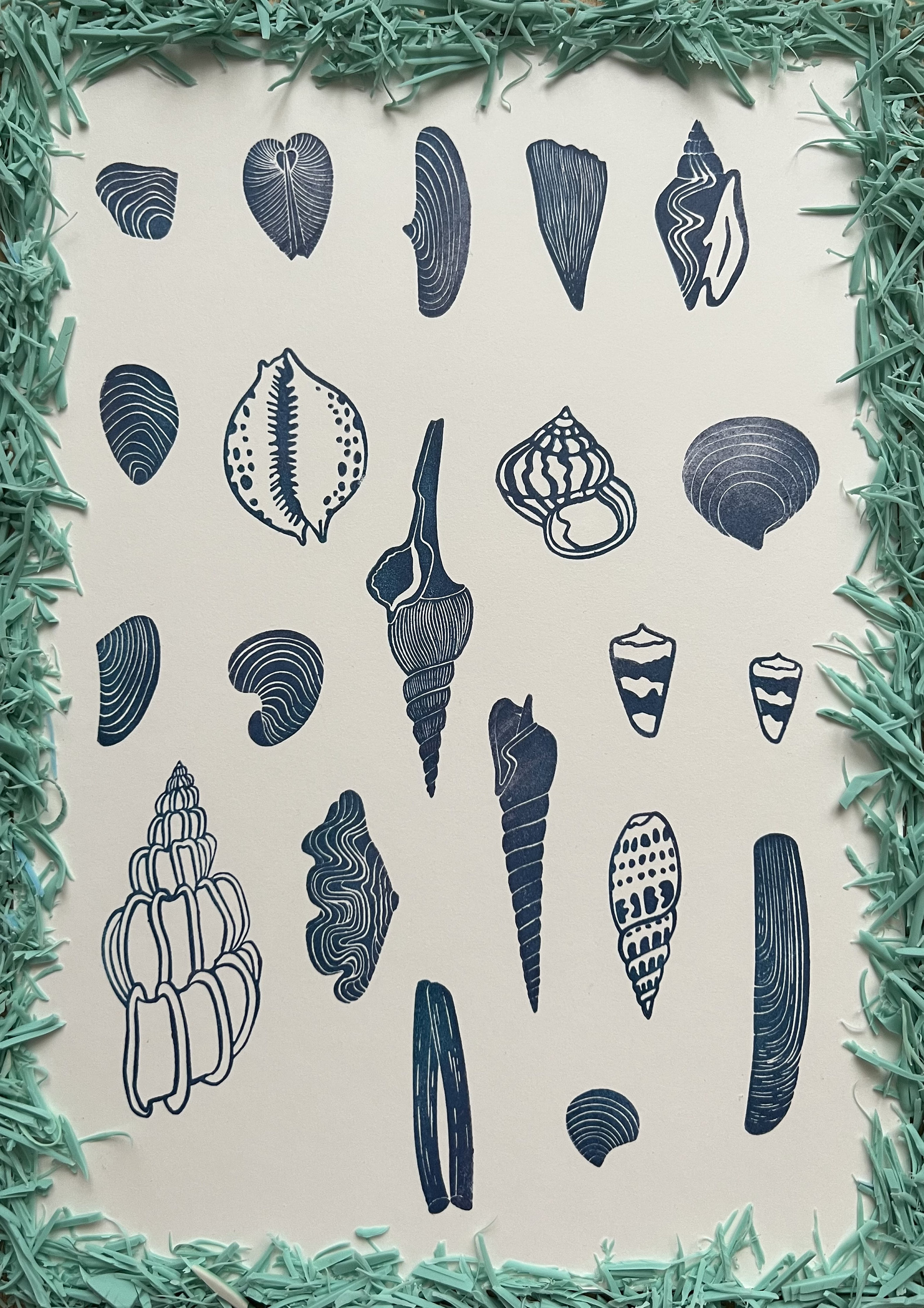 Sea Shell Hand Carved Rubber Stamps, Wild Stamps, Ocean Art, Sea Shells ...