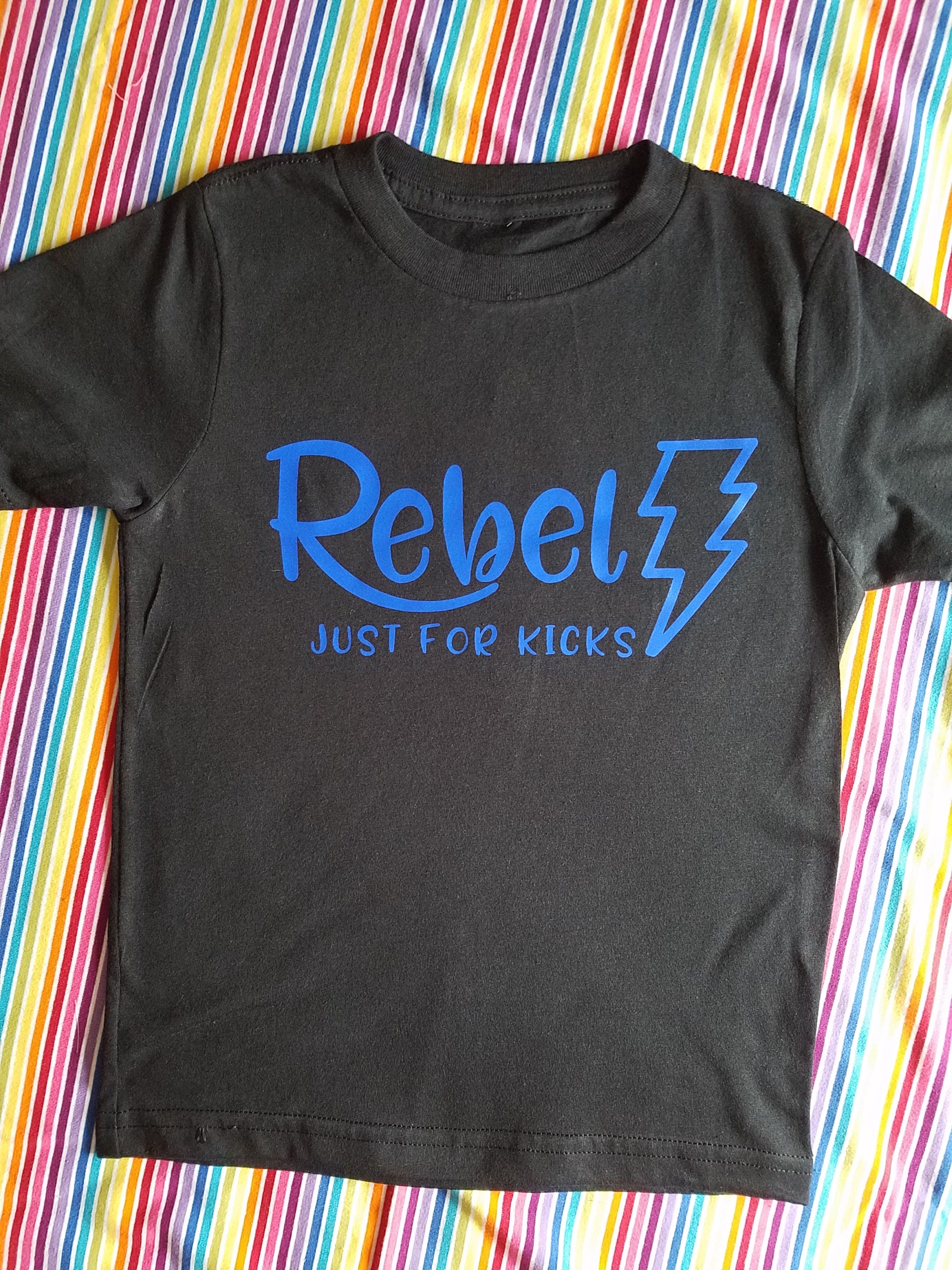 Rebel Just for Kicks. Funny Kids shirt. Portugal the Man. Song Etsy
