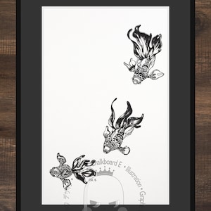 Kingyo, 2017 - Art Print A4
