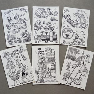 Postcards set of 6 / Aussie Aussie Aussie, Oi Oi Oi Collection