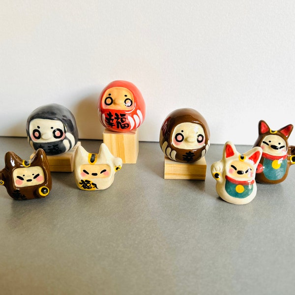 Kawaii Japanese Collection  - Handmade Pottery / Miniature Ornament