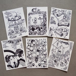 Postcards set of 6 / The Japan