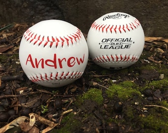 Personalized baseball, Baseball, Keepsake, Slugger, Rawlings, Genuine, Play Ball, T-Ball, Babe Ruth, Leauge, Bases, Home Plate, Decor