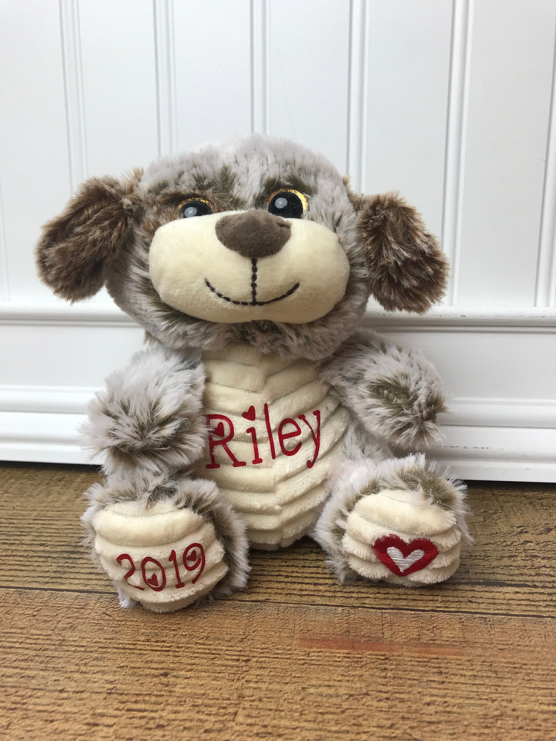 valentines stuffed dog