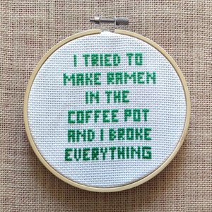 Parks & Rec Andy Dwyer Quote #1 Cross Stitch Pattern