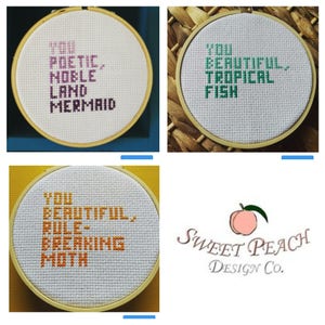 Parks and Rec Quotes #1, #2, #3 Cross Stitch Pattern Bundle