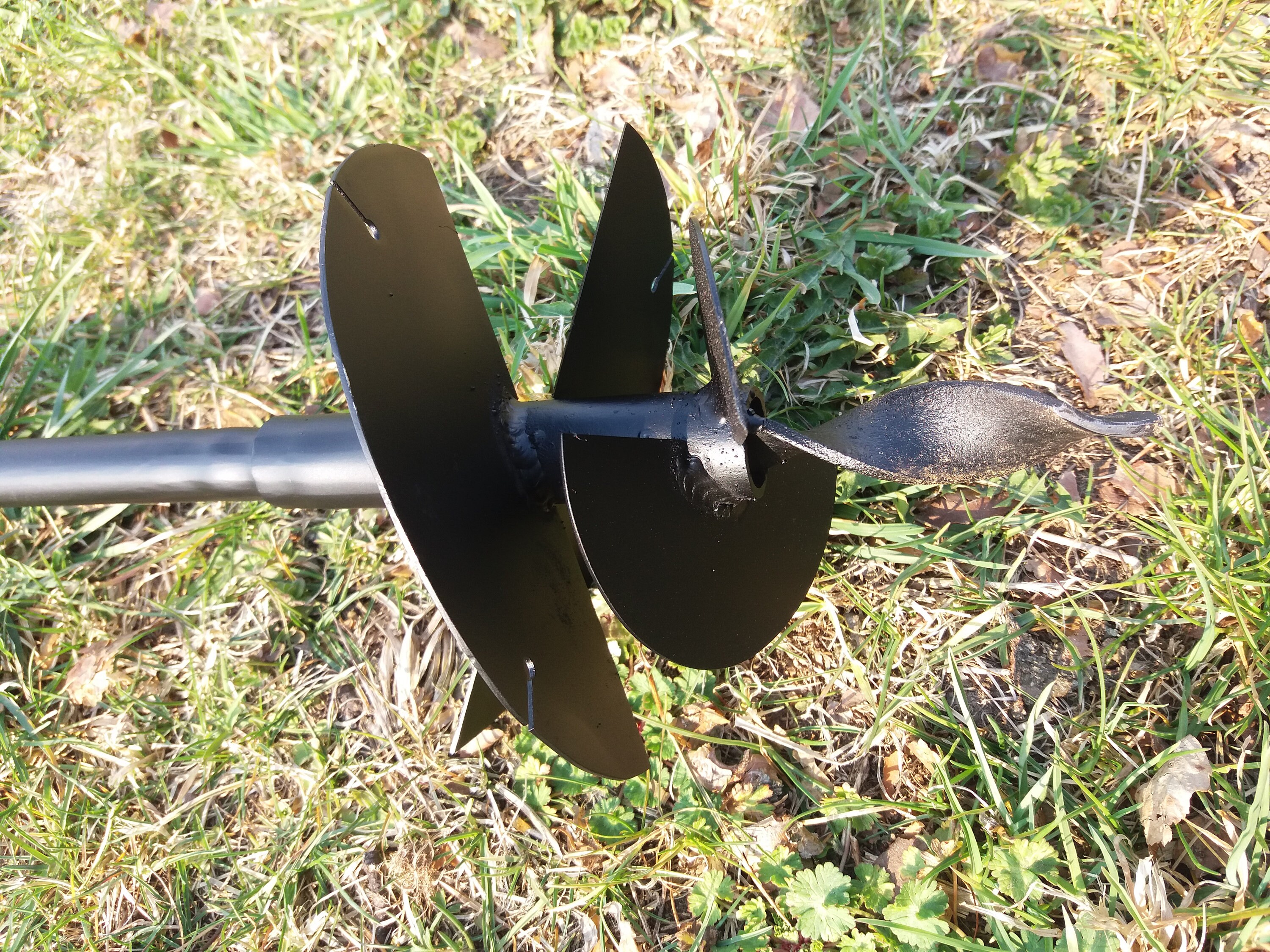 Manual Hand Earth Auger Fence Post drill 160mm Soil Digger Hole Borer 6In Digger