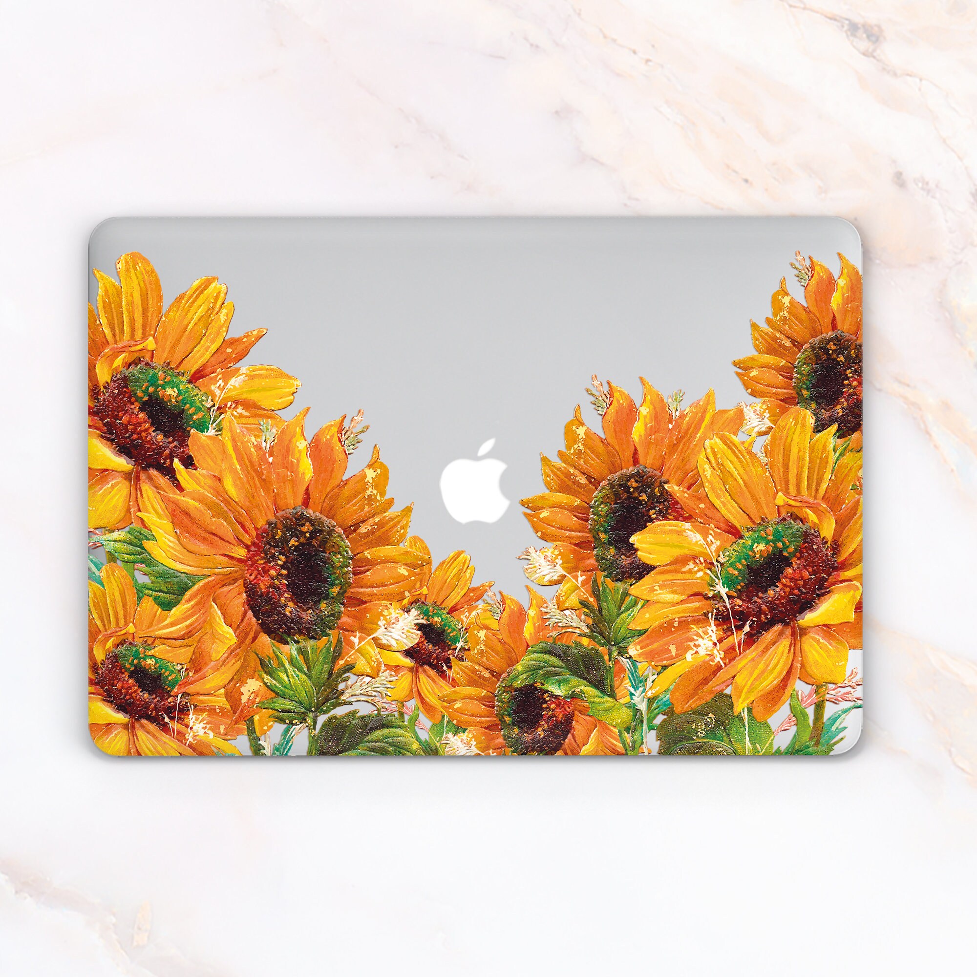 sunflower macbook pro case