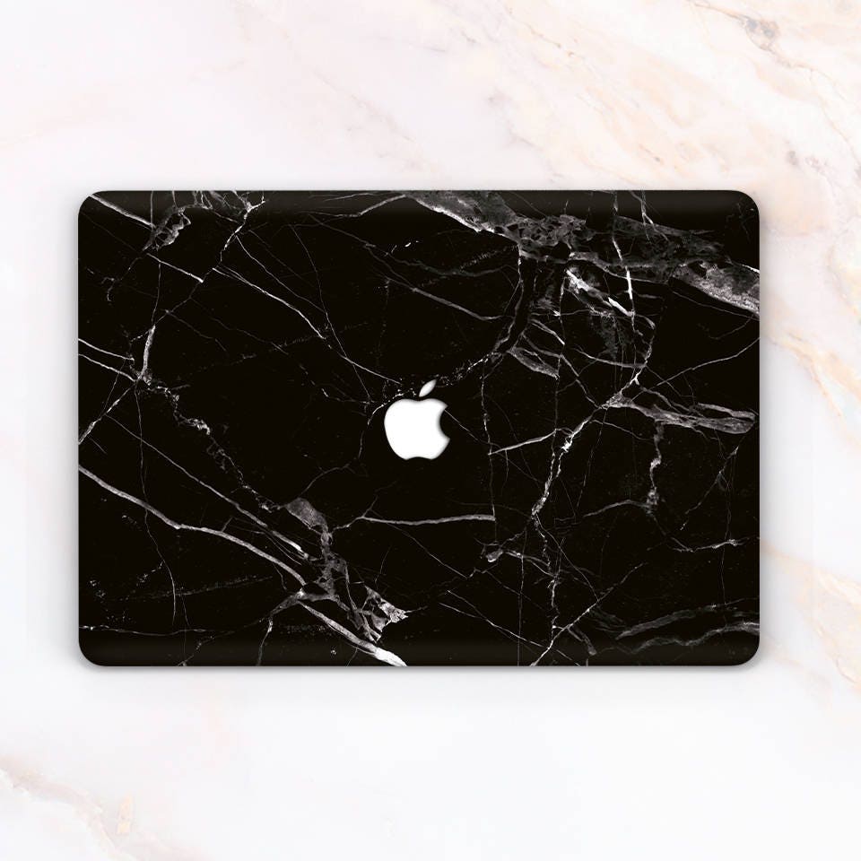 black marble macbook pro case