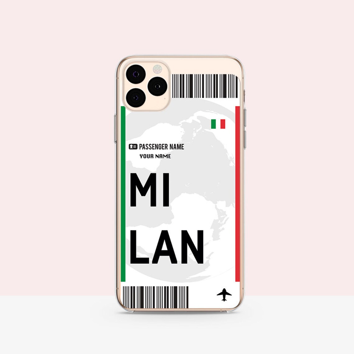 Custom Plane Ticket iPhone case traveler gift for women &amp; men | Etsy