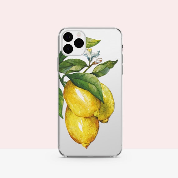 Lemon iPhone 11 Max Pro case Clear Lemon phone Case Fruit i | Etsy