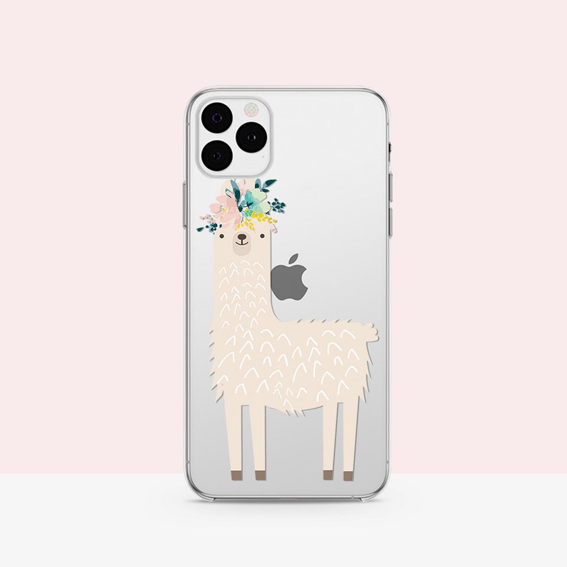 Cute Rose Lama iPhone 11 Case Llama Rubber iPhone 12 Case Lama Etsy