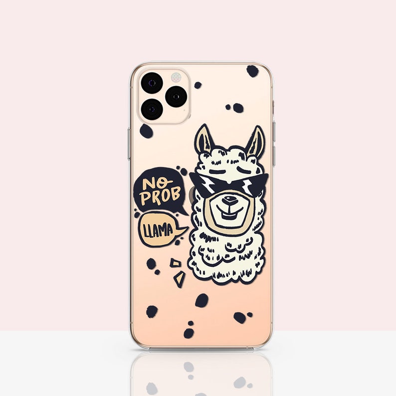 Silicone Case Iphone Xs No Prob Llama Case For Iphone Xr Funny Etsy
