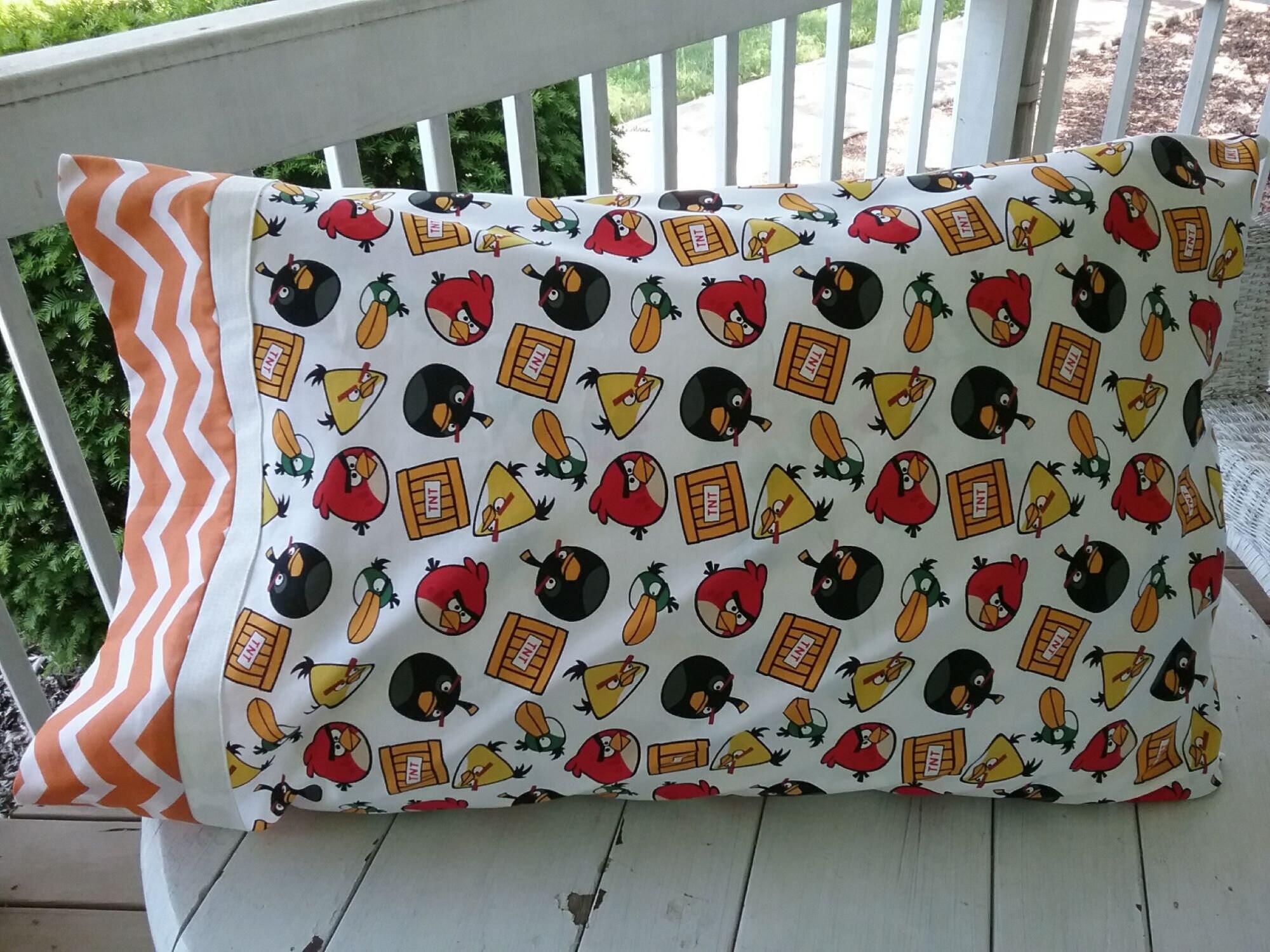 Angry Birds Pillowcase TNT Pillow Case Angry Birds Red Etsy