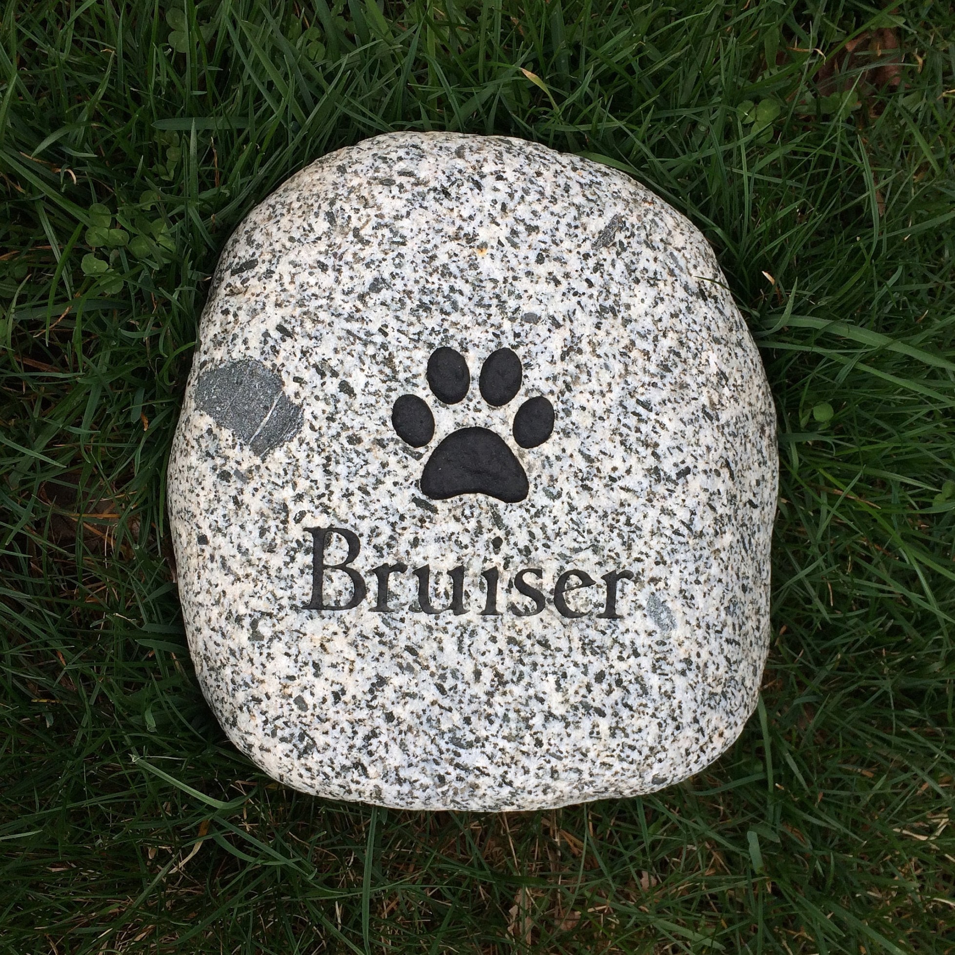 Pet Memorial Stone W/ Optional Cremation Niche & Ashes Etsy