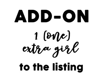 Add-on 1 extra girl