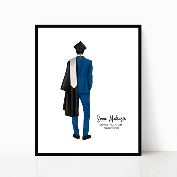 Male Graduation Digital Print Personalized Grad Gift for Son - Etsy