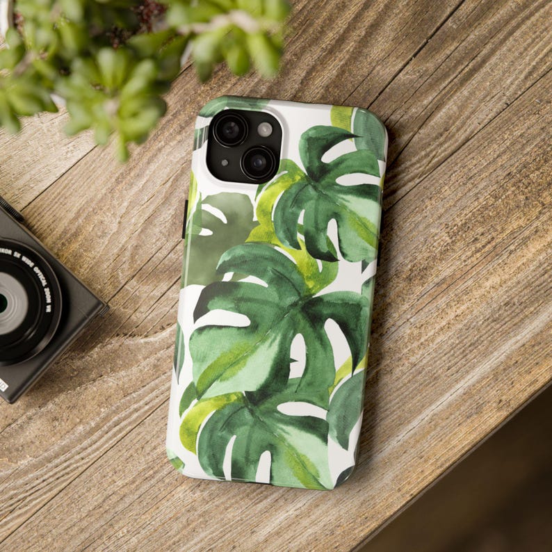 Fundas para teléfono resistentes Monstera Variegated Albo para iPhone y Samsung imagen 10