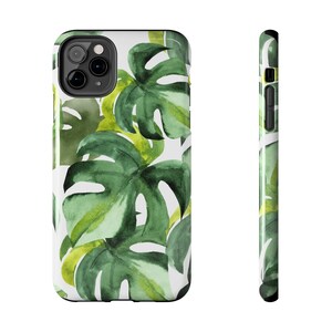 Fundas para teléfono resistentes Monstera Variegated Albo para iPhone y Samsung imagen 5