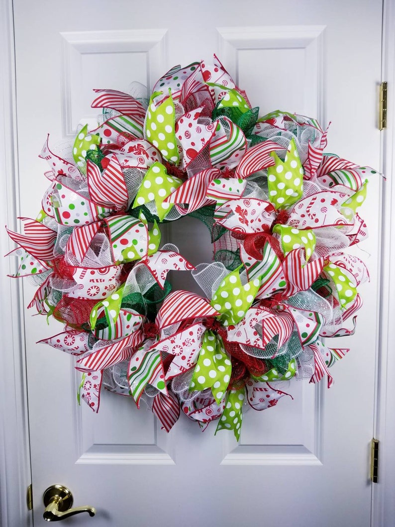 Lighted Wreath Outdoor For Front Door Image 0