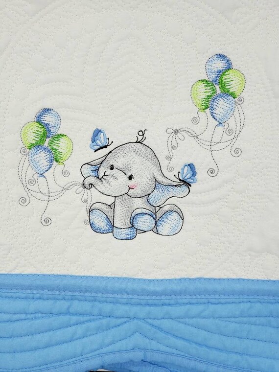 Bedding Home & Living Quilts Embroidered Keepsake Baby Blanket Custom