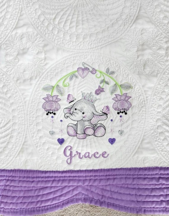Purple elephant blanket hotsell
