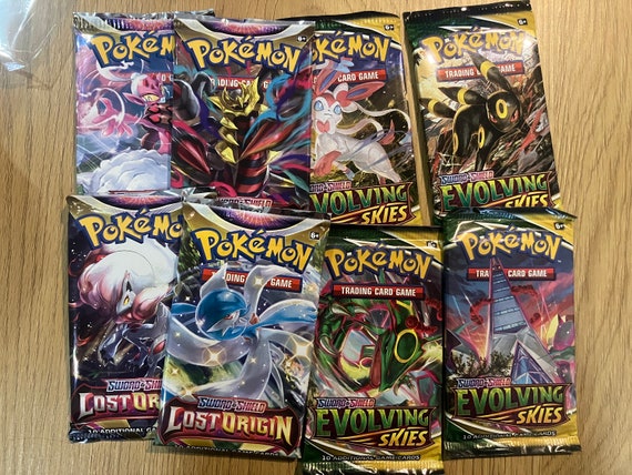 pokemon sword & shield evolving skies booster box stores Evolving Skies Booster Pack Pokémon Trading Card Game – PackFlipps main image 0