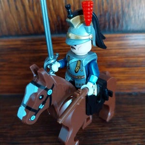 Napoleonic French Cuirassier Cavalry 55mm Custom Deluxe Compatible Miniature Figurine Wargame Minifigure Wargames Mini Figure