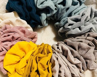 Coletero de lino natural cosido a mano/canasta de regalo de San Valentín/regalo para maestros/regalo para mamá