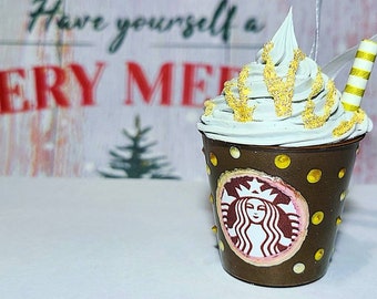 Themed Mini Starbucks Inspired Christmas Ornaments