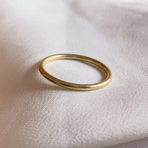 Gold Wedding ring 1.5mm 9ct recycled gold, round ring, Solid 9ct recycled Gold 1.5MM wide, Gold Wedding Band, Dainty Wedding Ring. image 9