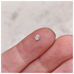 Salt & pepper grey diamond Solitaire ring. Grey diamond engagement ring, galaxy diamond ring, unique engagement ring image 2
