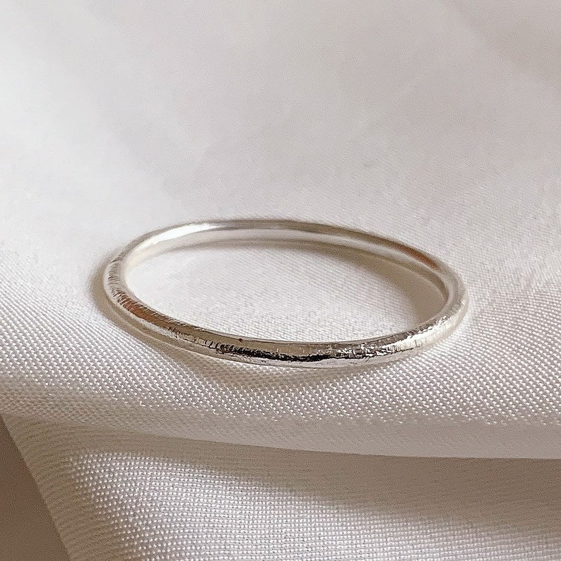 Gold Wedding ring 1.5mm 9ct recycled gold, round ring, Solid 9ct recycled Gold 1.5MM wide, Gold Wedding Band, Dainty Wedding Ring. image 8