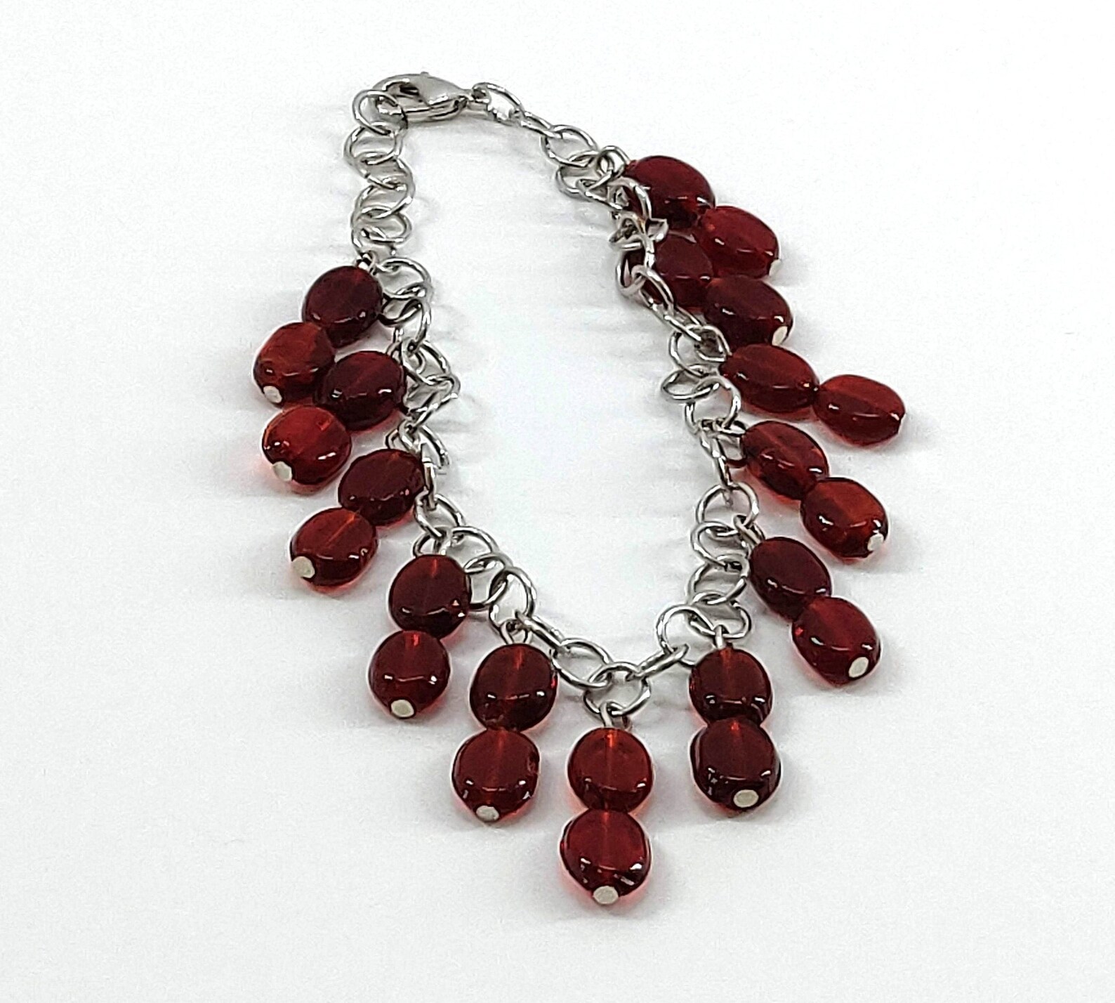 Red Charm Bracelet Red Jewelry Women's Jewelry Red | Etsy