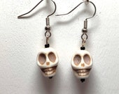 Skull Skeleton 3D Dangle Earrings, Costume Earrings, Halloween Earrings, Halloween Jewelry, Gothic Jewelry, Skull Jewelry, Skeleton Earrings
