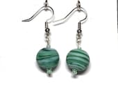 Mint Swirl Dangle Earrings / Fun Earrings / Gifts for Her / Gifts for Mom / Unique Earrings / Unique Gifts / Women's Jewelry / 10137