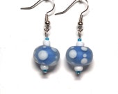 Happy Polka Dot Dangle Earrings / Fun Earrings / Unique Earrings / Unique Gifts / Gifts for Her / Gifts for Mom / Women's Jewelry / 10135