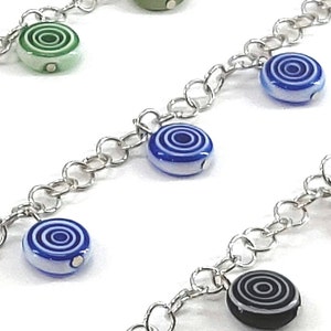 Lollipop Swirl Bead Charm Bracelet / Unique Gifts / Gifts for Her / Gifts for Mom / Fun Jewelry / Gifts Under 20 / 10044 image 3