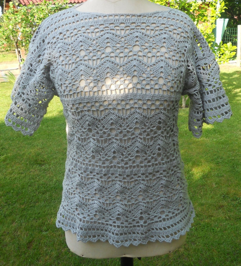 Gray tunic short sleeve color image 1