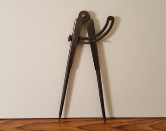 Vintage W.S. Co. Metal Caliper, Machinist Tool, Architecture Tool, Machine Tool, Old Tools, Steampunk, Measuring Tool, Metalworking