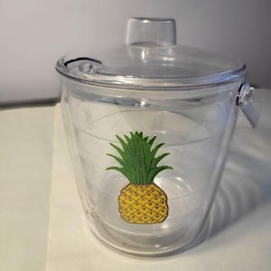 Tervis Ice Bucket, Tervis Tumbler, Pineapple, missing ice tongs, 2.5 Quart
