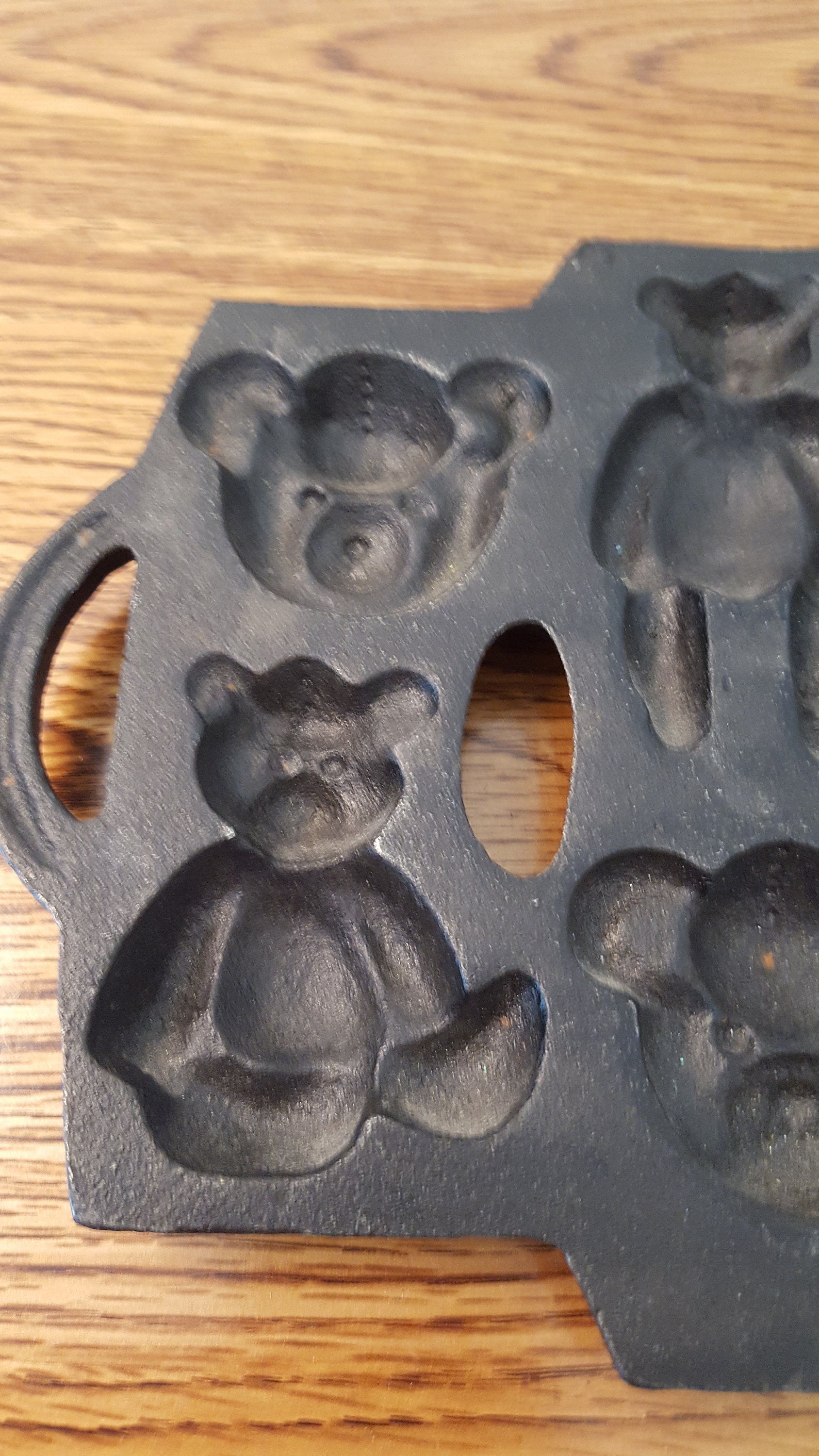 Cast Iron Teddy Bear Mold Baking Mold Etsy
