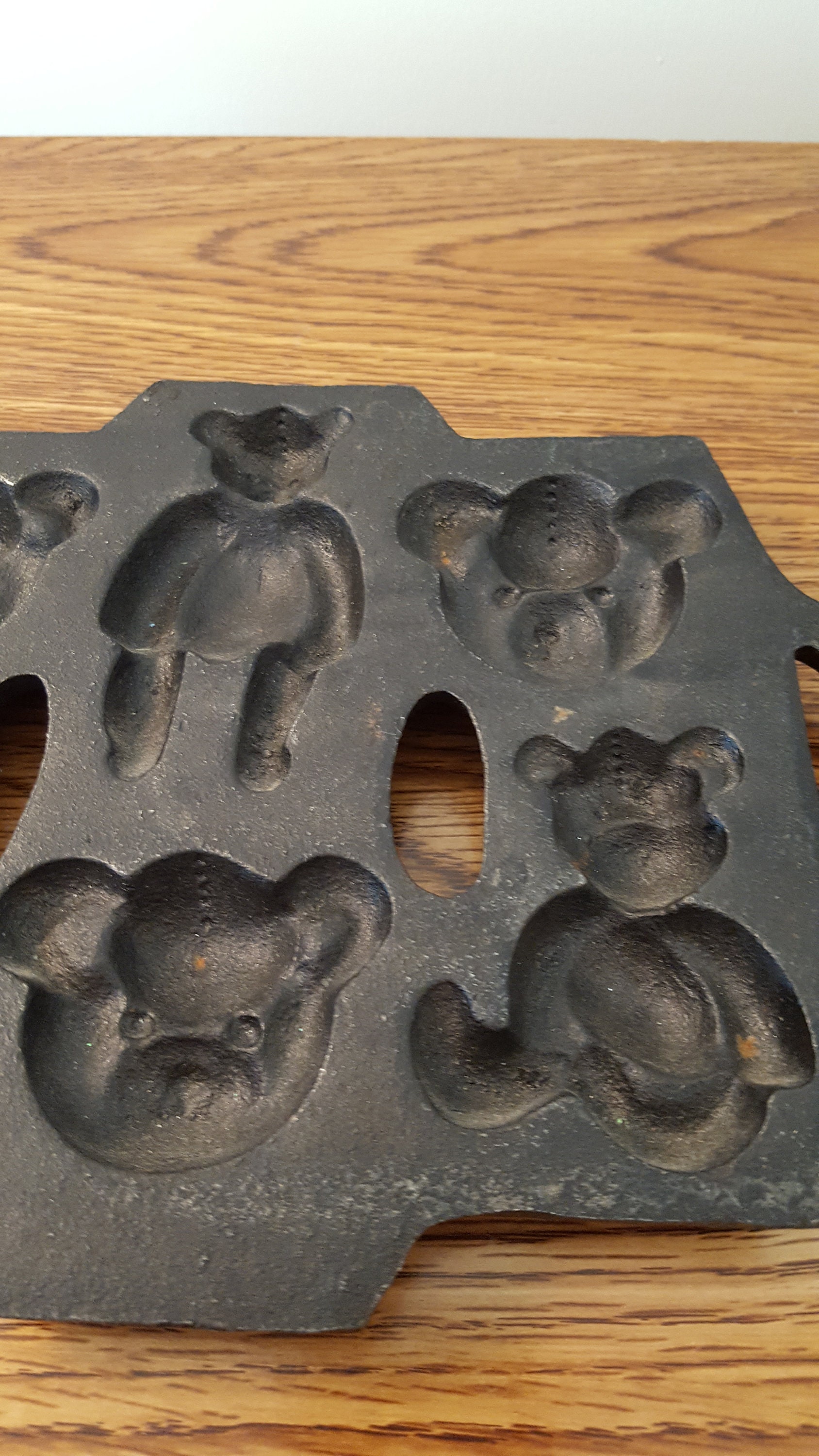 Cast Iron Teddy Bear Mold Baking Mold Etsy
