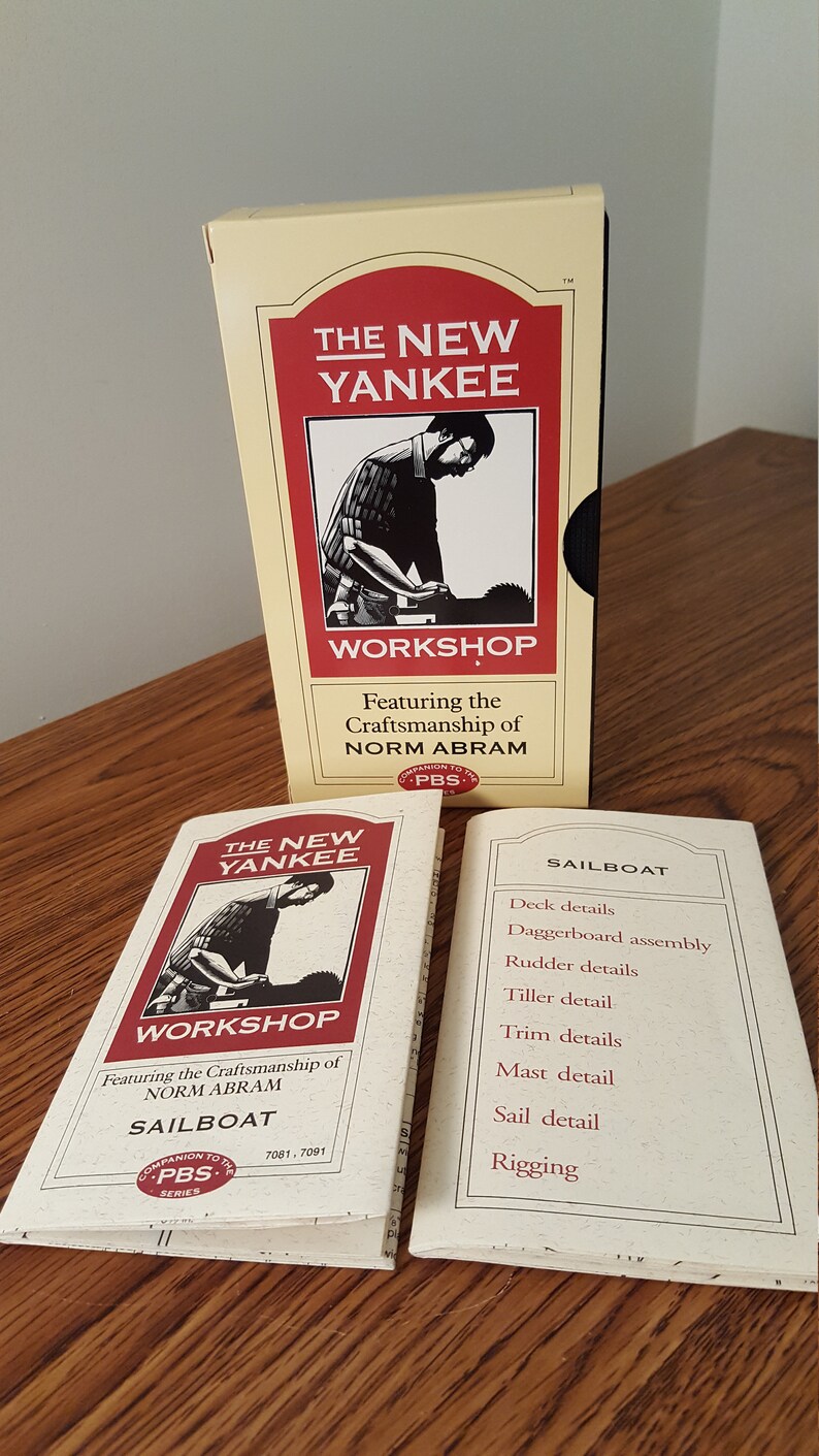 the new yankee workshop clancy sailboat part i and ii vhs