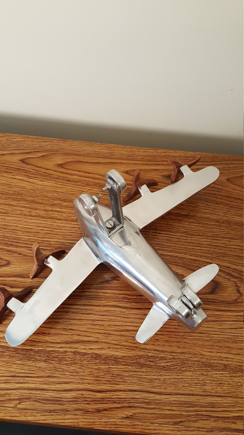 Metal Airplane Sculpture Home Decor Office Decor Aviation Etsy