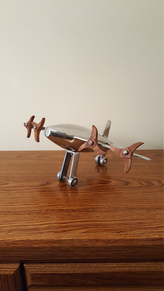 Metal Airplane Sculpture Home Decor Office Decor Aviation Etsy