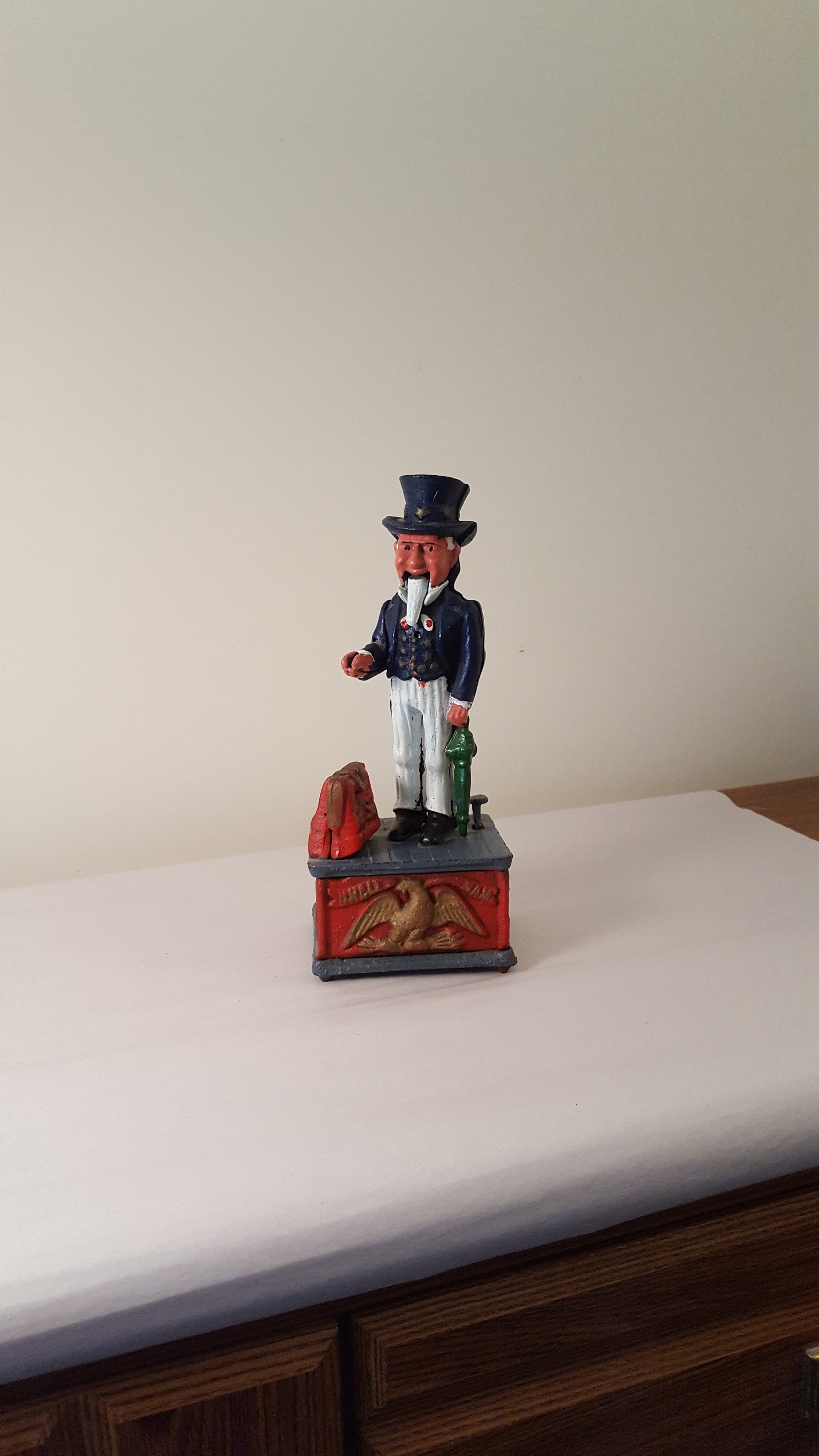 Uncle Sam Bank, Cast Iron Mechanical Bank, Vintage Replica, Working  Condition - Etsy